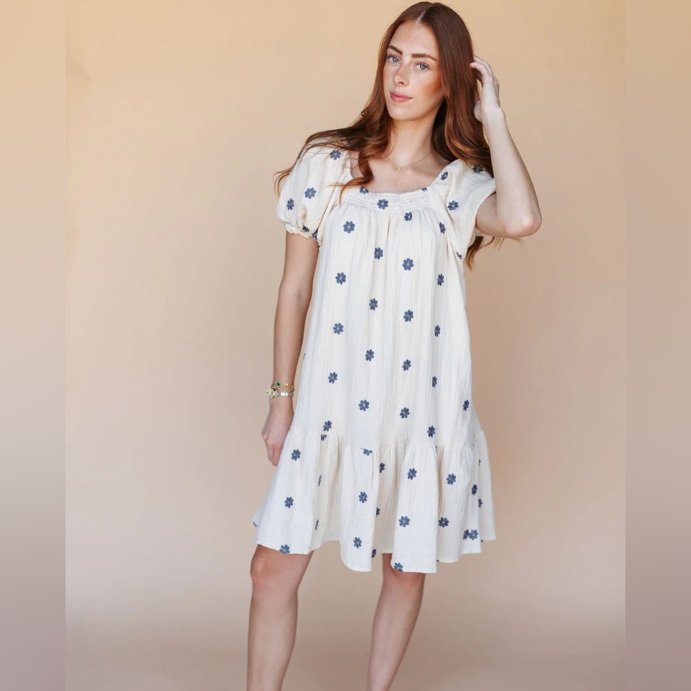 Daisy Embroidered Dress